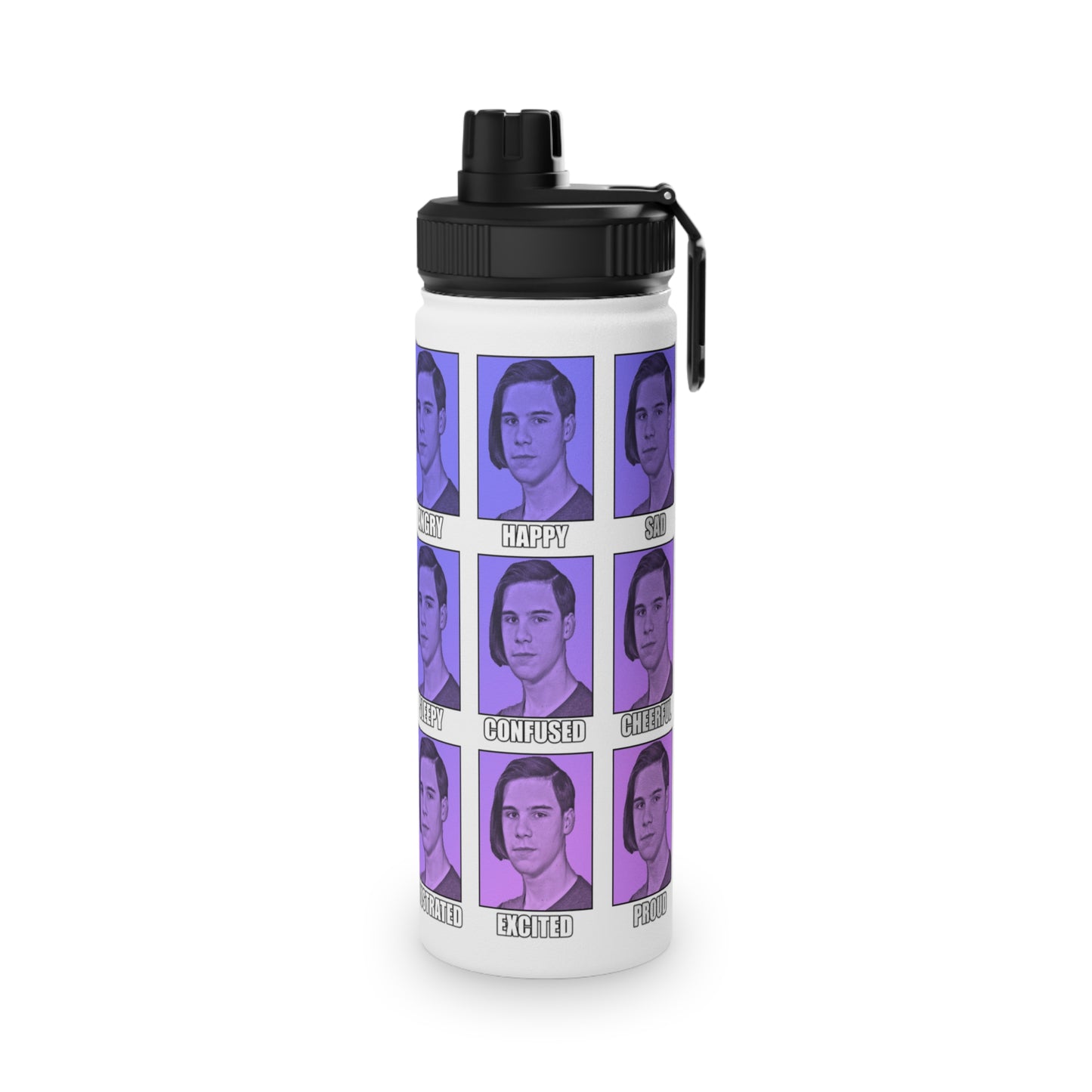 Stainless Steel Water Bottle - Faces of Ryan