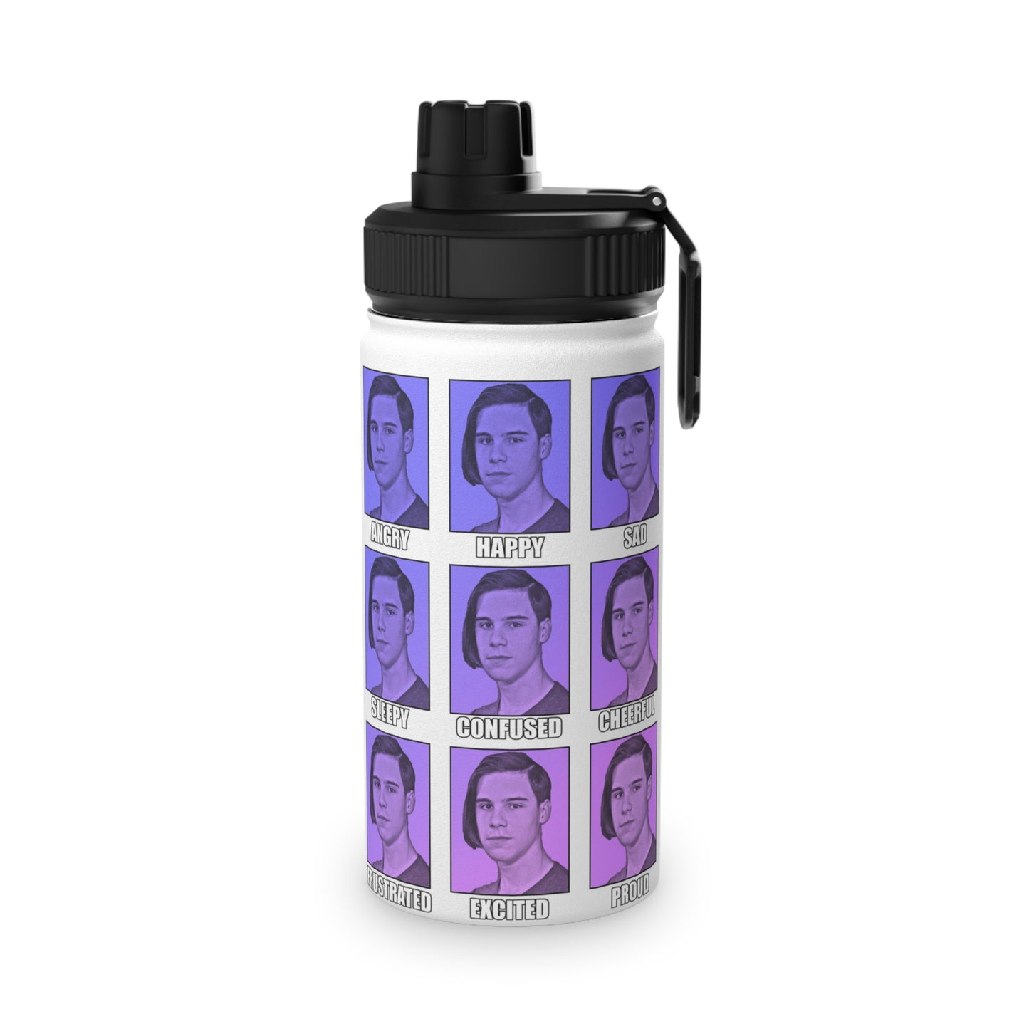 Stainless Steel Water Bottle - Faces of Ryan