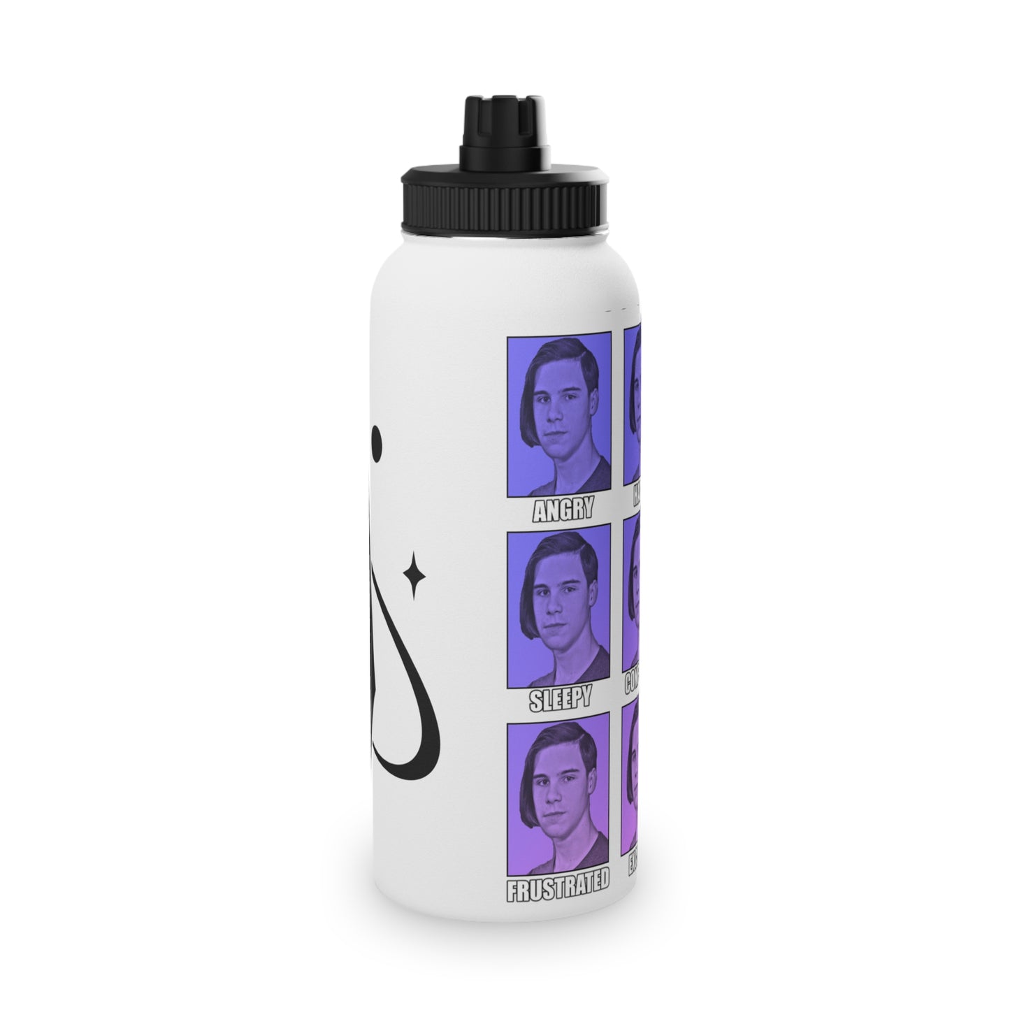 Stainless Steel Water Bottle - Faces of Ryan