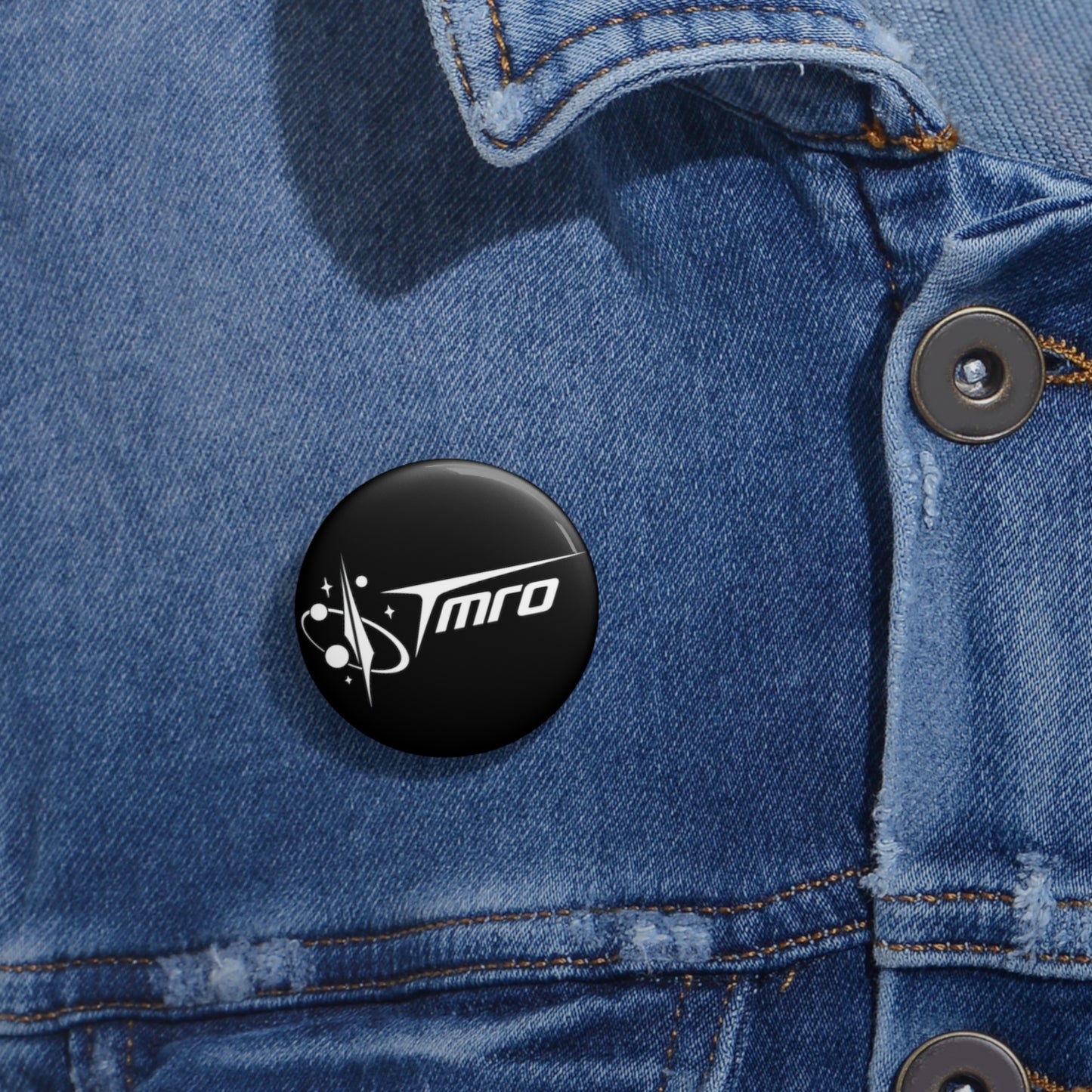 TMRO - White Logo - Pin Buttons 1.25" / 2.25" - W