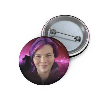 Jami's Face - Space NEWS - Pin Buttons 1.25" / 2.25" - W
