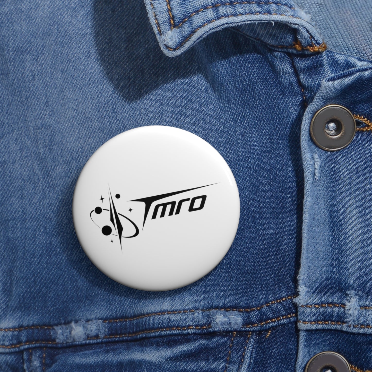 TMRO - Black Logo - Pin Buttons 1.25" / 2.25" - W