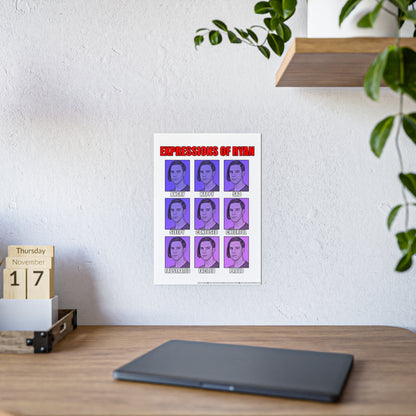 Glossy Expression Poster - Ryan's Emotions Wall Art